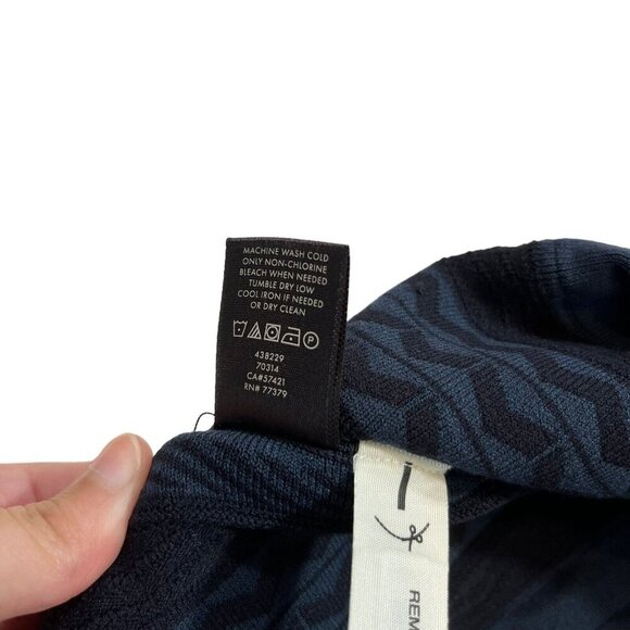 Ann Taylor NWT Blue and Black Texture Stitch Flare Dress Size‎ Medium - Picture 7 of 10